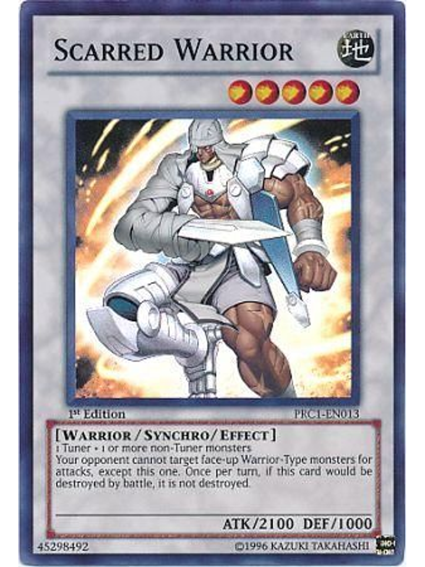Scarred Warrior - PRC1-EN013 - Super Rare 1