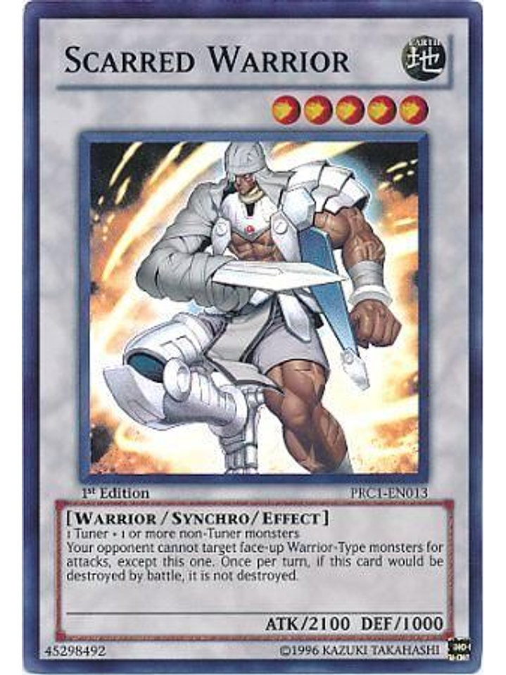 Scarred Warrior - PRC1-EN013 - Super Rare 1
