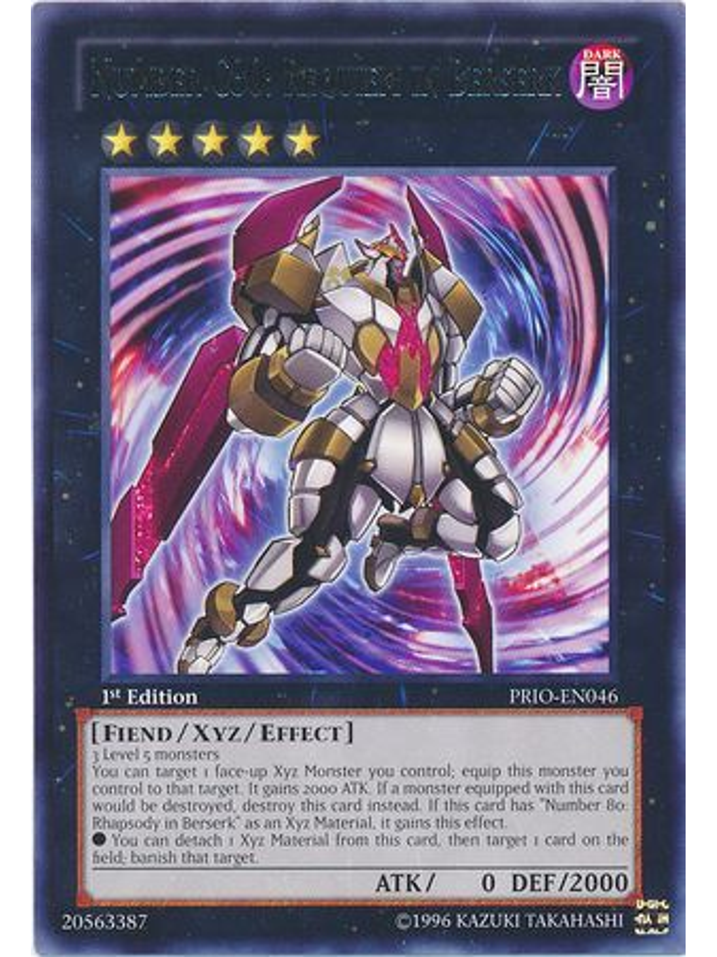 Number C80: Requiem in Berserk - PRIO-EN046 - Rare 1st Edition 1