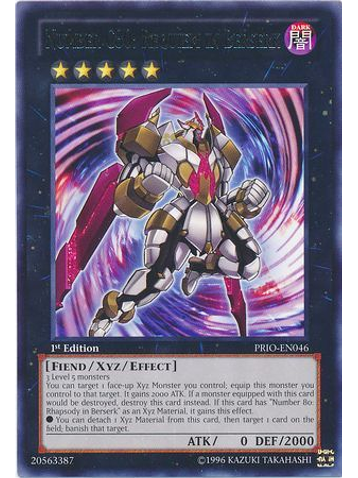 Number C80: Requiem in Berserk - PRIO-EN046 - Rare 1st Edition 1