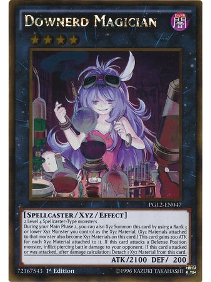 Downerd Magician - PGL2-EN047 - Gold Rare 1st Edition 1