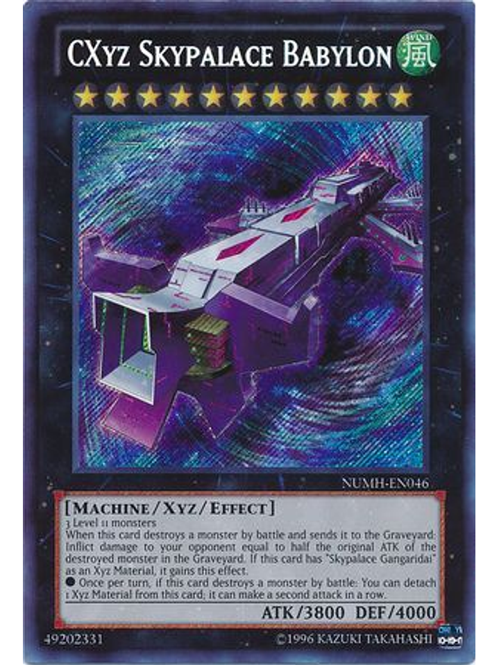 CXyz Skypalace Babylon - NUMH-EN046 - Secret Rare Unlimited 1