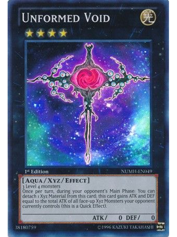 Unformed Void - NUMH-EN049 - Super Rare 1st Edition 1