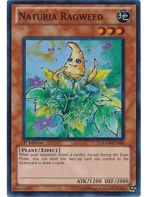 Naturia Ragweed - HA04-EN050 - Super Rare 1st Edition