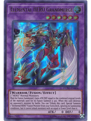 Elemental HERO Grandmerge - DUPO-EN004 - Ultra Rare Unlimited