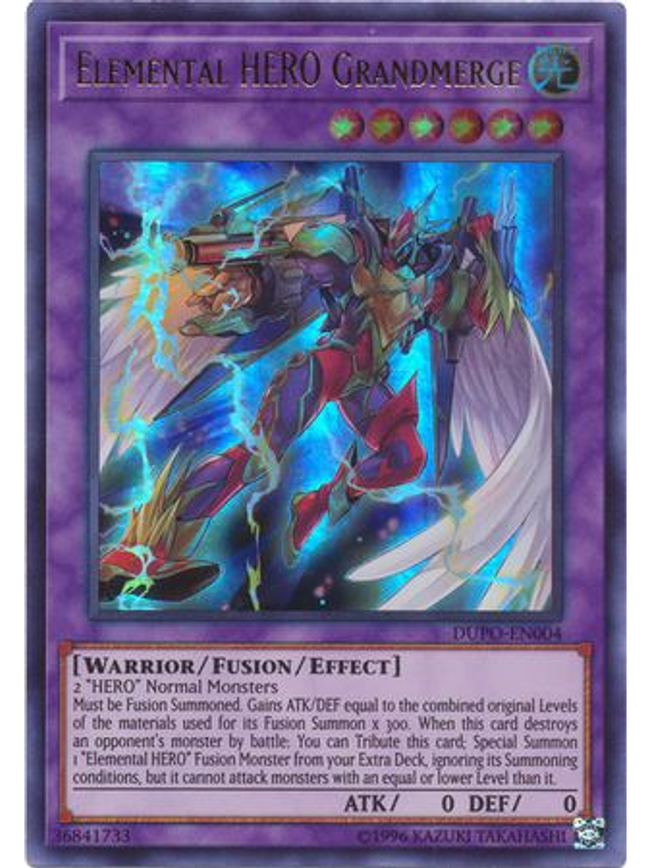 Elemental HERO Grandmerge - DUPO-EN004 - Ultra Rare Unlimited 1