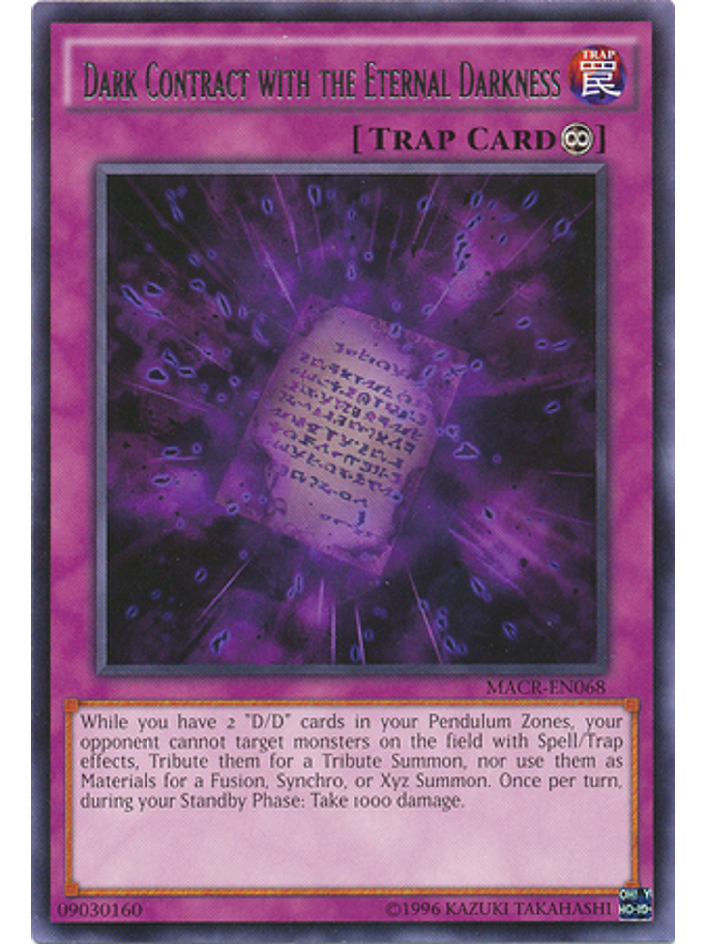 Dark Contract with the Eternal Darkness - MACR-EN068 - Rare Unlimited 1