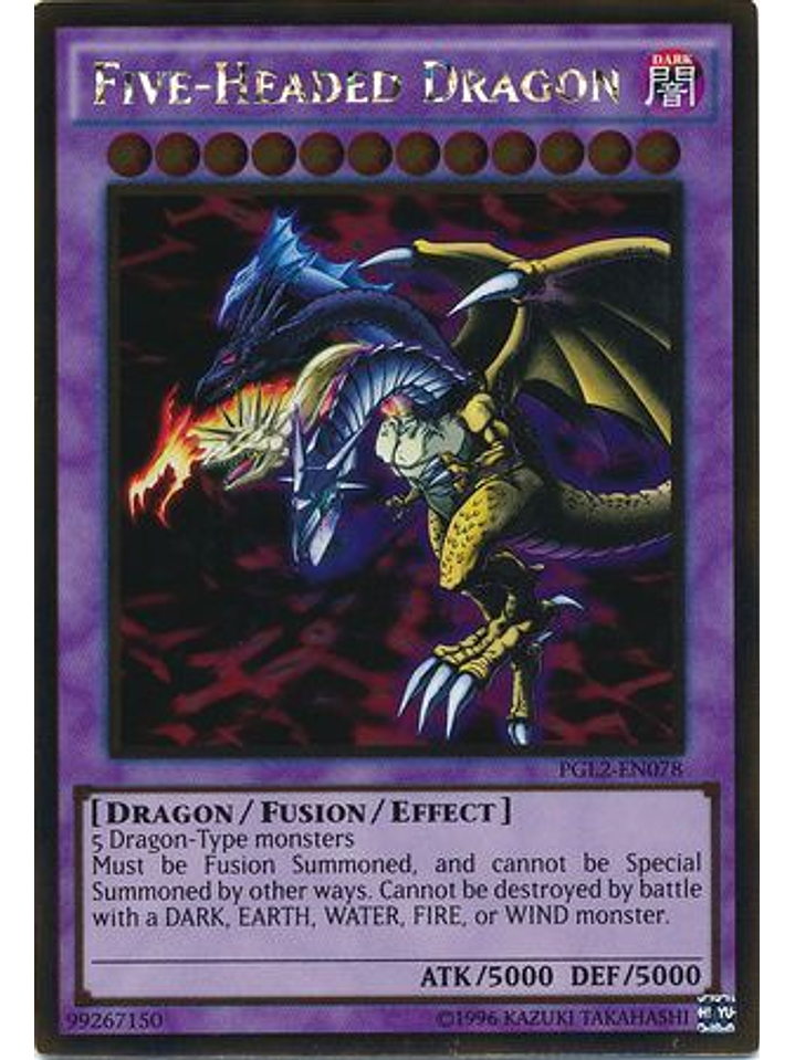 Five-Headed Dragon - PGL2-EN078 - Gold Rare Unlimited 1