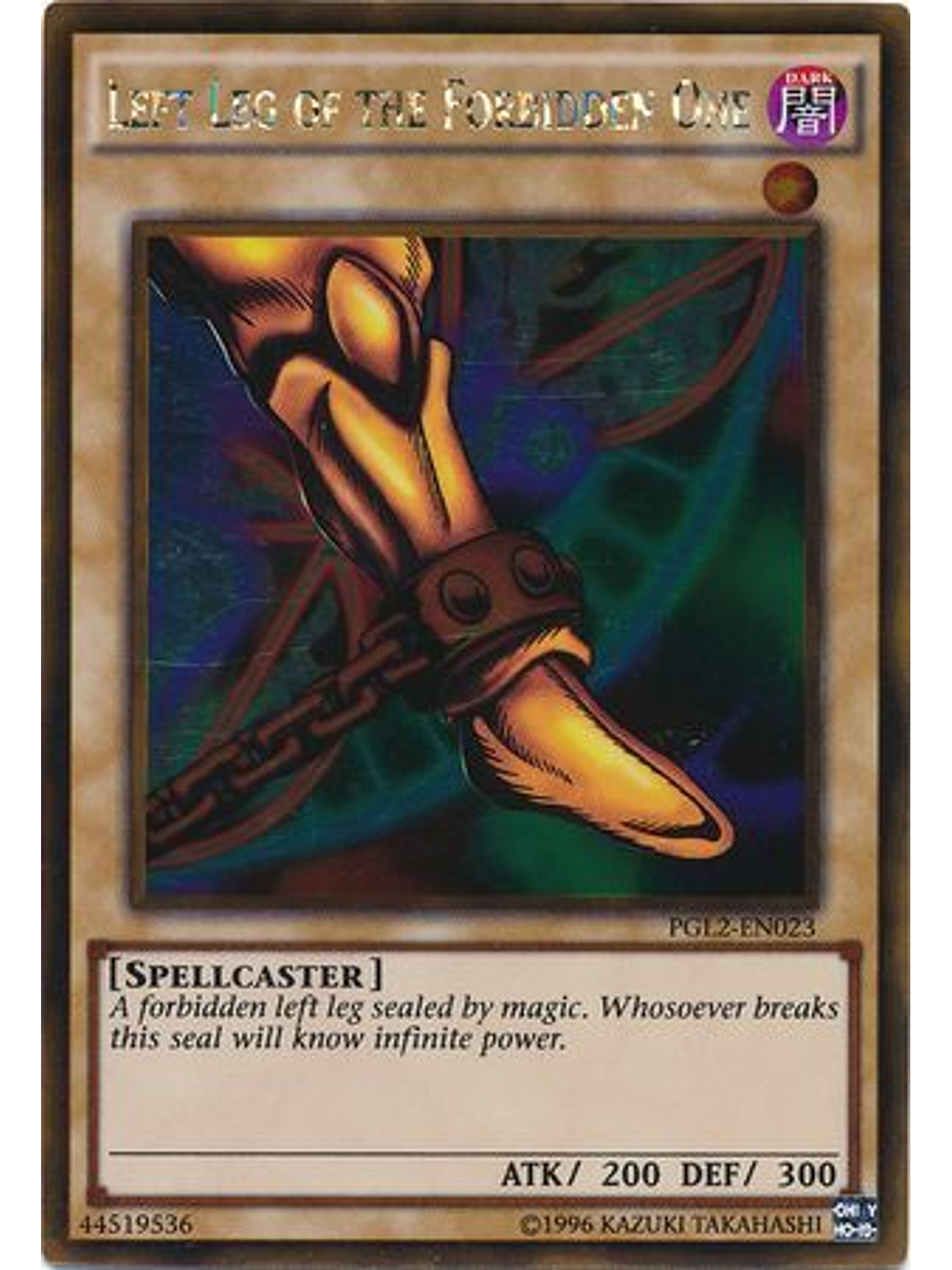 Left Leg of the Forbidden One - PGL2-EN023 - Gold Rare Unlimited 1