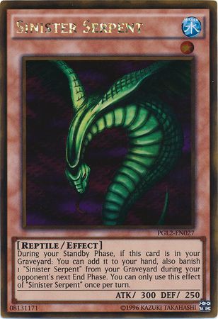 Sinister Serpent - PGL2-EN027 - Gold Rare Unlimited