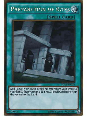 Preparation of Rites - PGL2-EN054 - Gold Rare Unlimited