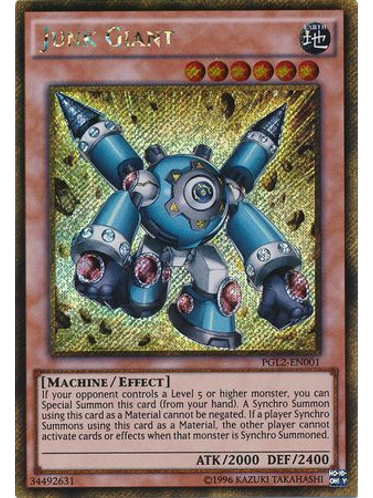 Junk Giant - PGL2-EN001 - Gold Secret Rare Unlimited 1