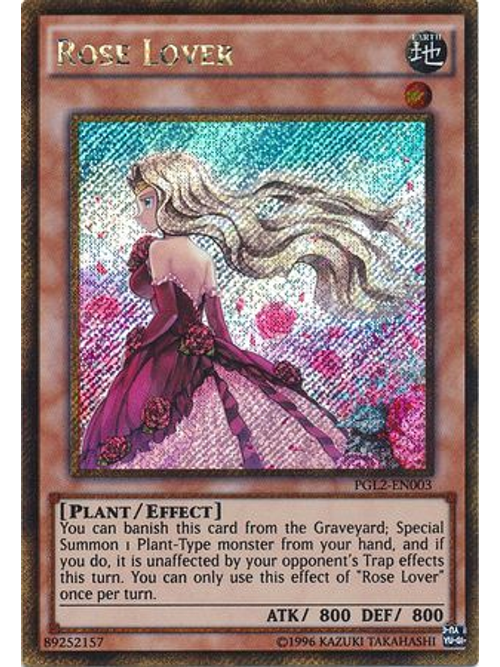 Rose Lover - PGL2-EN003 - Gold Secret Rare Unlimited 1
