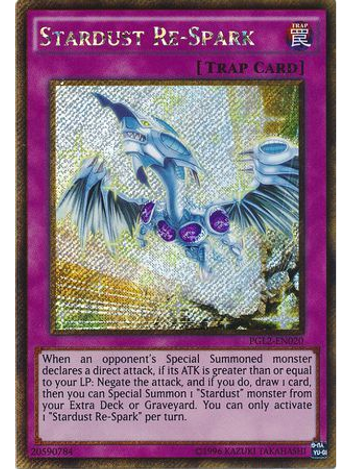 Stardust Re-Spark - PGL2-EN020 - Gold Secret Rare Unlimited 1