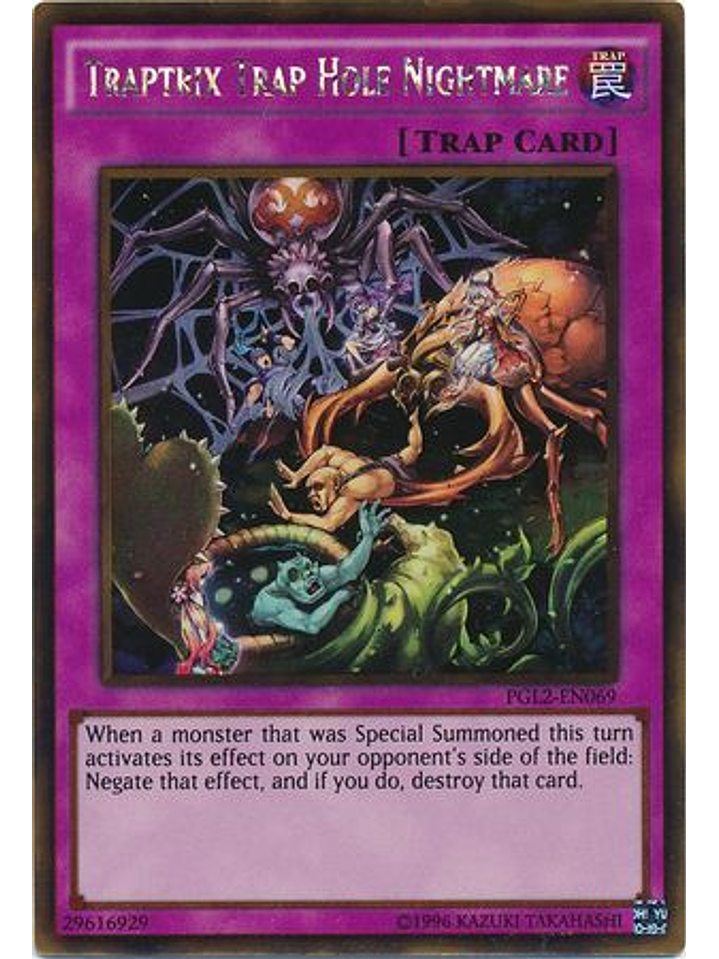 Traptrix Trap Hole Nightmare - PGL2-EN069 - Gold Rare Unlimited 1