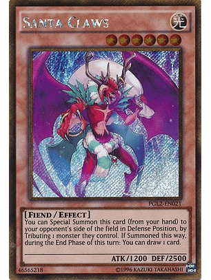 Santa Claws - PGL2-EN021 - Gold Secret Rare Unlimited