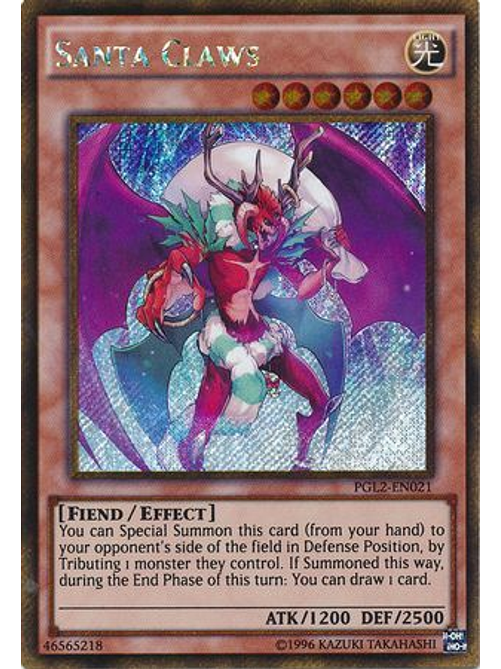 Santa Claws - PGL2-EN021 - Gold Secret Rare Unlimited 1