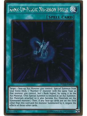 Rank-Up-Magic Numeron Force - PGL2-EN059 - Gold Rare Unlimited