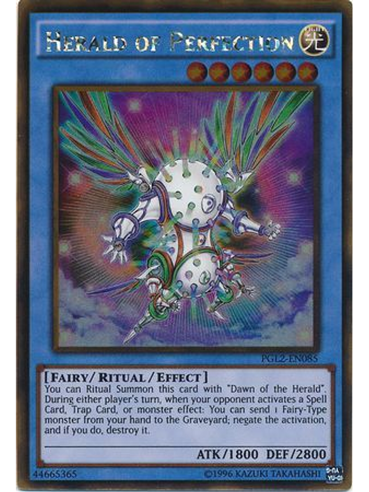 Herald of Perfection - PGL2-EN085 - Gold Rare Unlimited 1