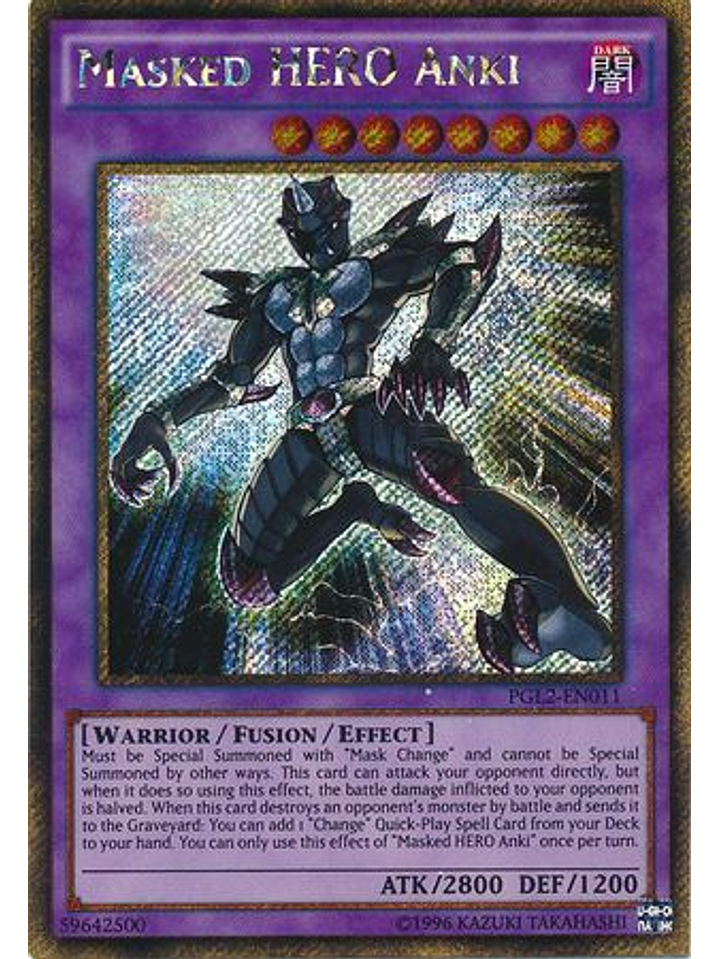 Masked Hero Anki - PGL2-EN011 - Gold Secret Rare Unlimited 1