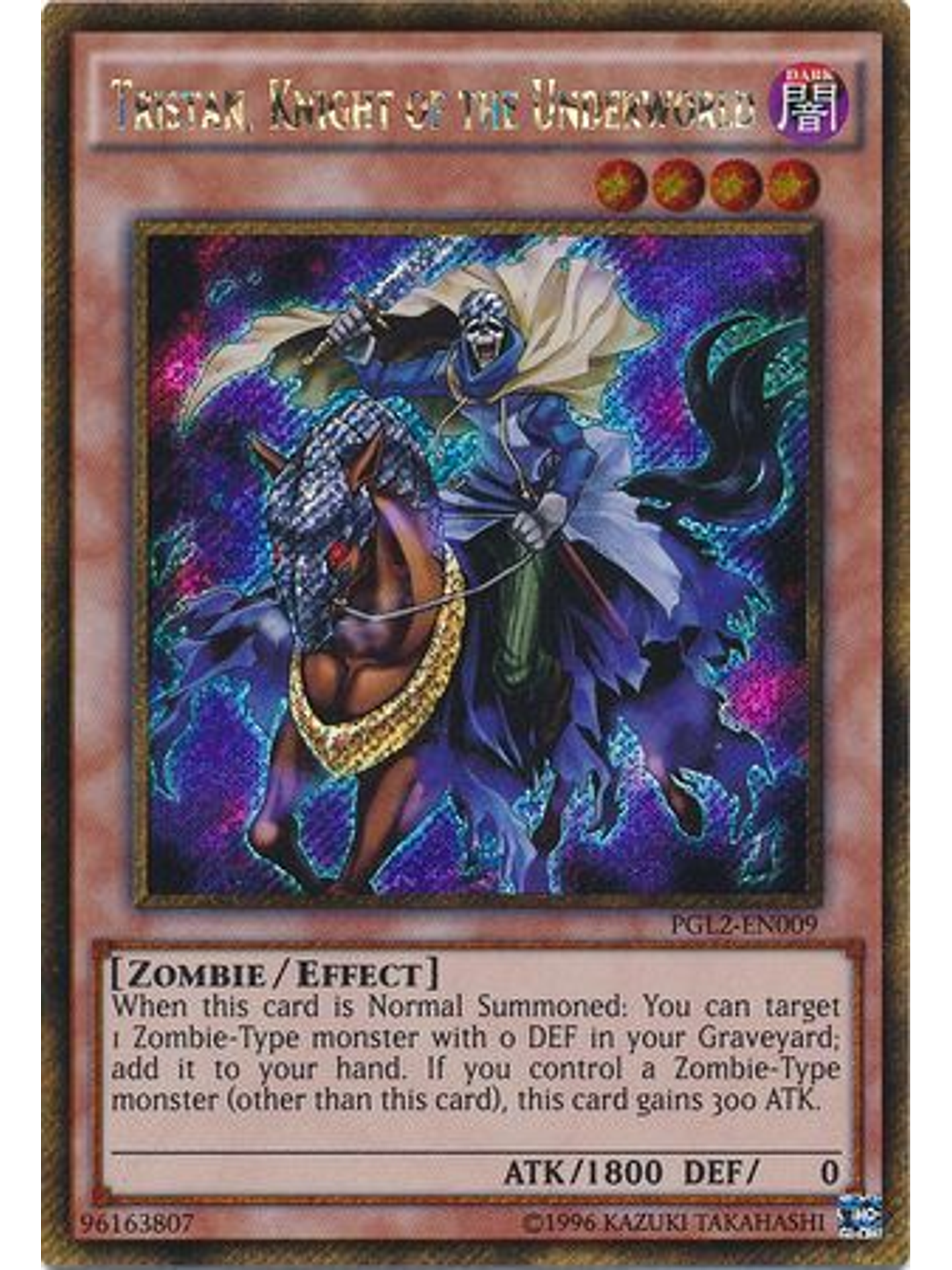 Tristan, Knight of the Underworld - PGL2-EN009 - Gold Secret Rare Unlimited 1
