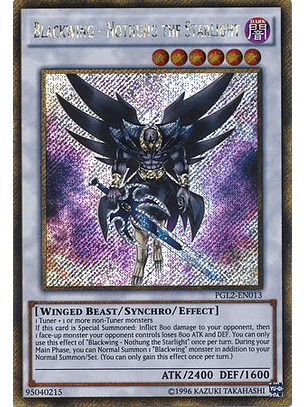 Blackwing - Nothung the Starlight - PGL2-EN013 - Gold Secret Rare Unlimited