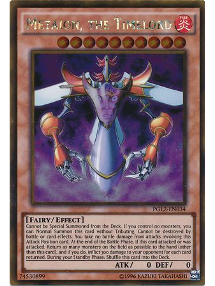 Metaion, the Timelord - PGL2-EN034 - Gold Rare Unlimited 1