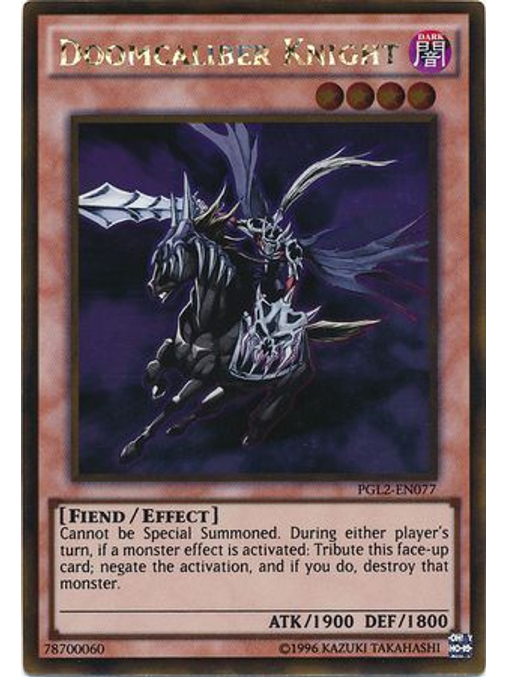 Doomcaliber Knight - PGL2-EN077 - Gold Rare Unlimited 1