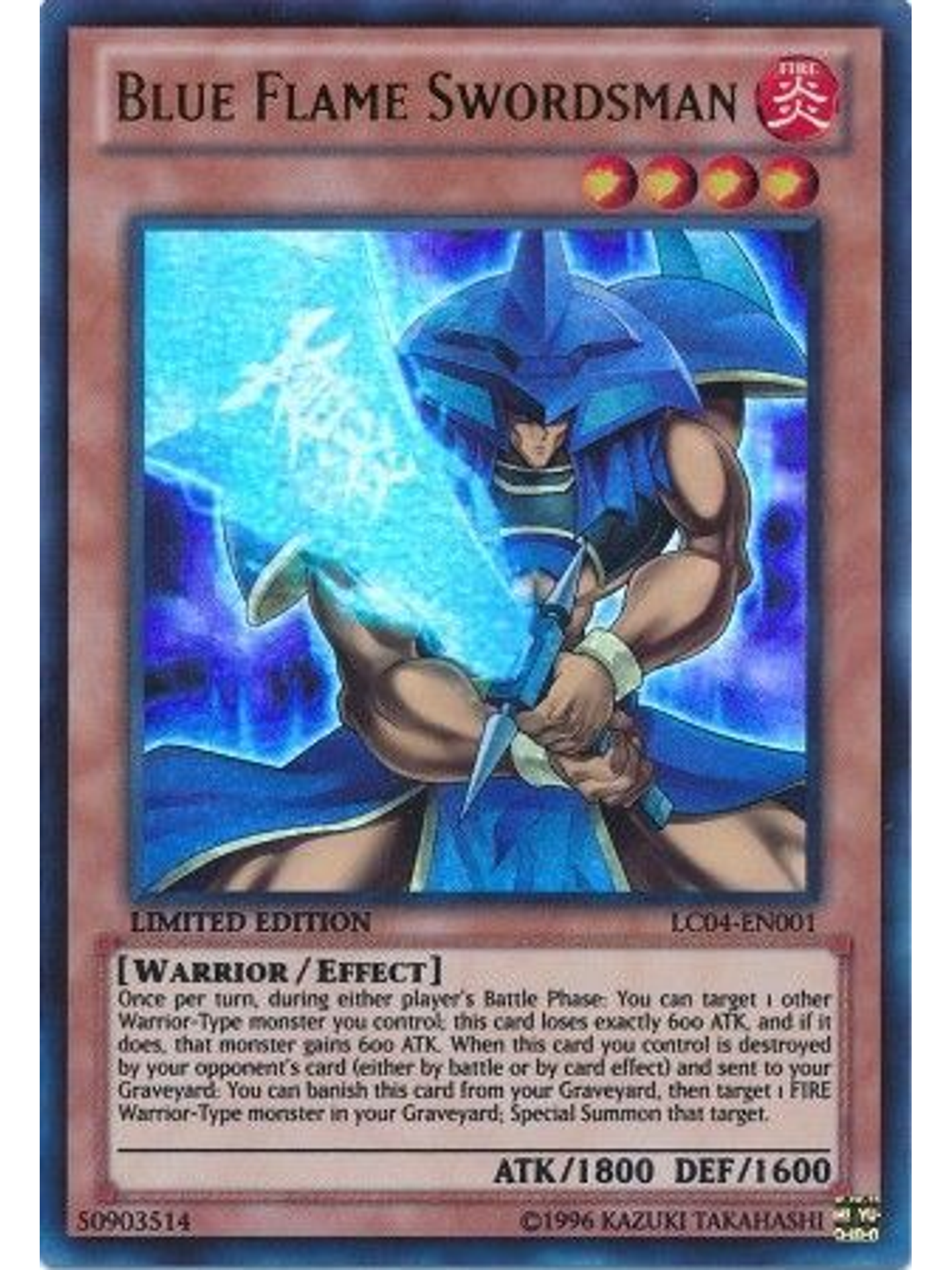 Blue Flame Swordsman - LC04-EN001 - Ultra Rare 1