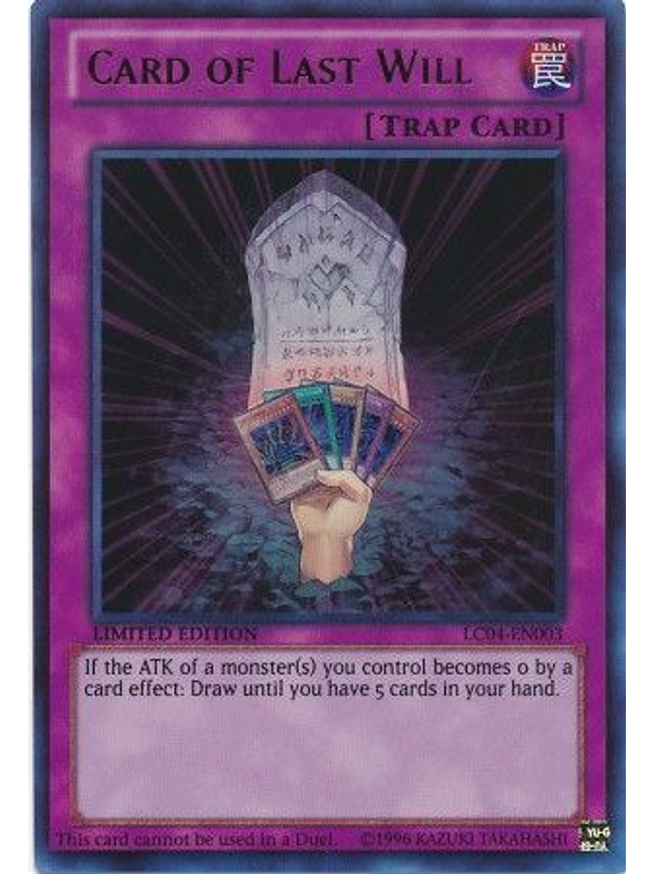 Card of Last Will - LC04-EN003 - Ultra Rare 1