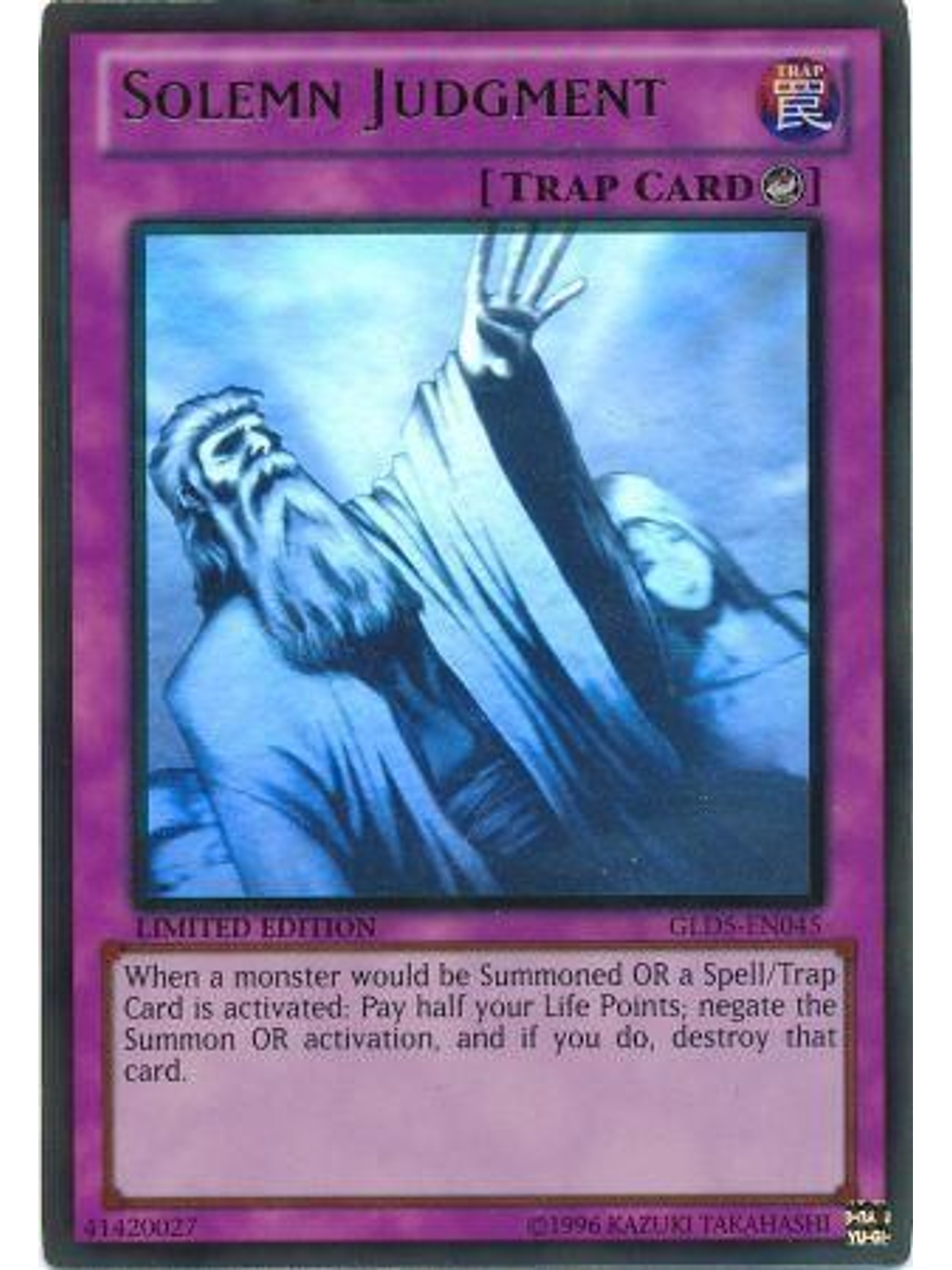 Solemn Judgment - GLD5-EN045 - Ghost/Gold Rare 1