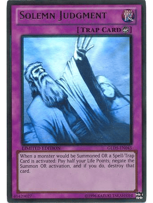 Solemn Judgment - GLD5-EN045 - Ghost/Gold Rare