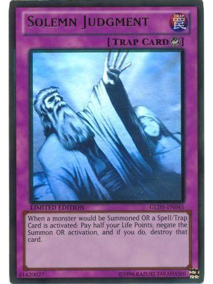 Solemn Judgment - GLD5-EN045 - Ghost/Gold Rare 1