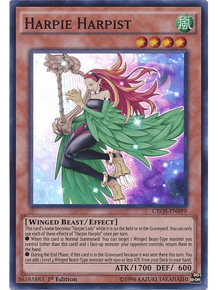 Harpie Harpist - CROS-EN099 - Super Rare 1st Edition