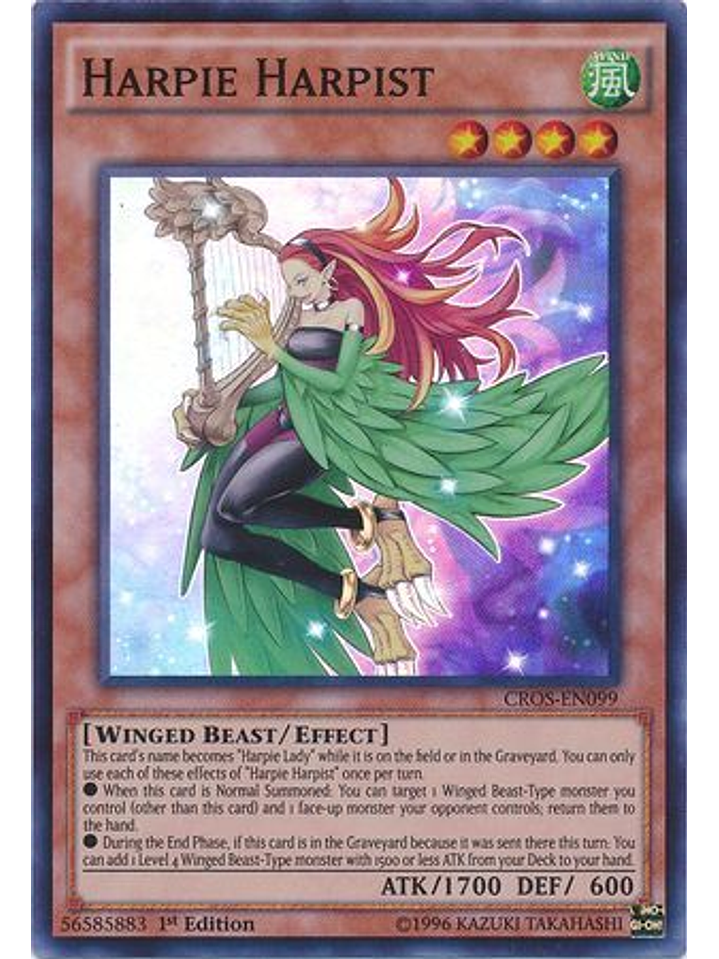 Harpie Harpist - CROS-EN099 - Super Rare 1st Edition 1