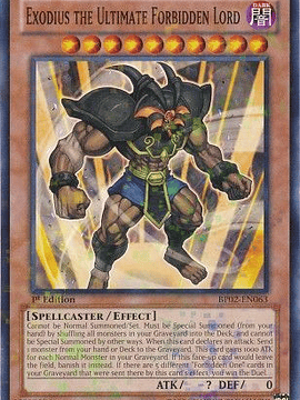 Exodius the Ultimate Forbidden Lord - BP02-EN063 - Mosaic Rare 1st Edition