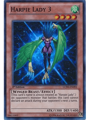 Harpie Lady 3 - LCJW-EN092 - Super Rare