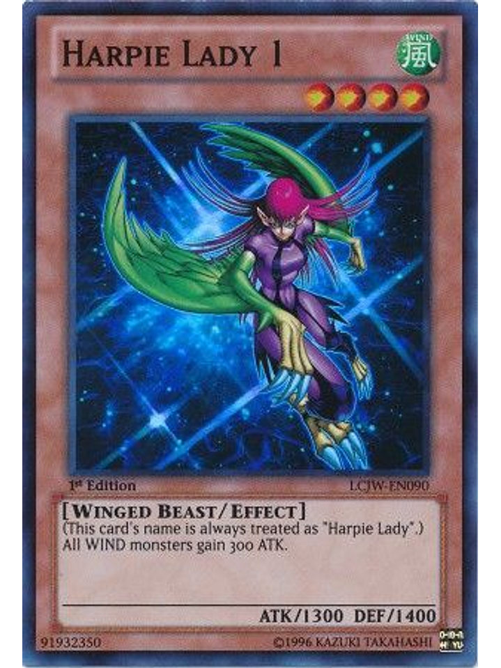Harpie Lady 1 - LCJW-EN090 - Super Rare 1