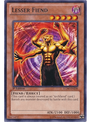 Lesser Fiend - LCJW-EN238 - Rare