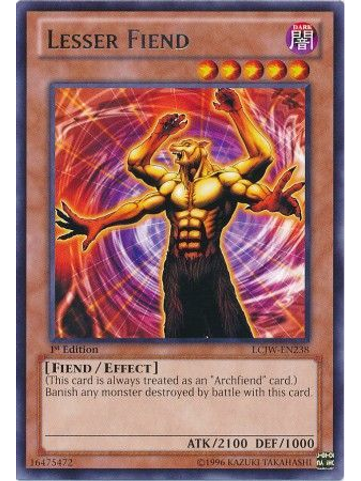 Lesser Fiend - LCJW-EN238 - Rare 1