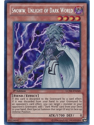 Snoww, Unlight of Dark World - LCJW-EN248 - Secret Rare