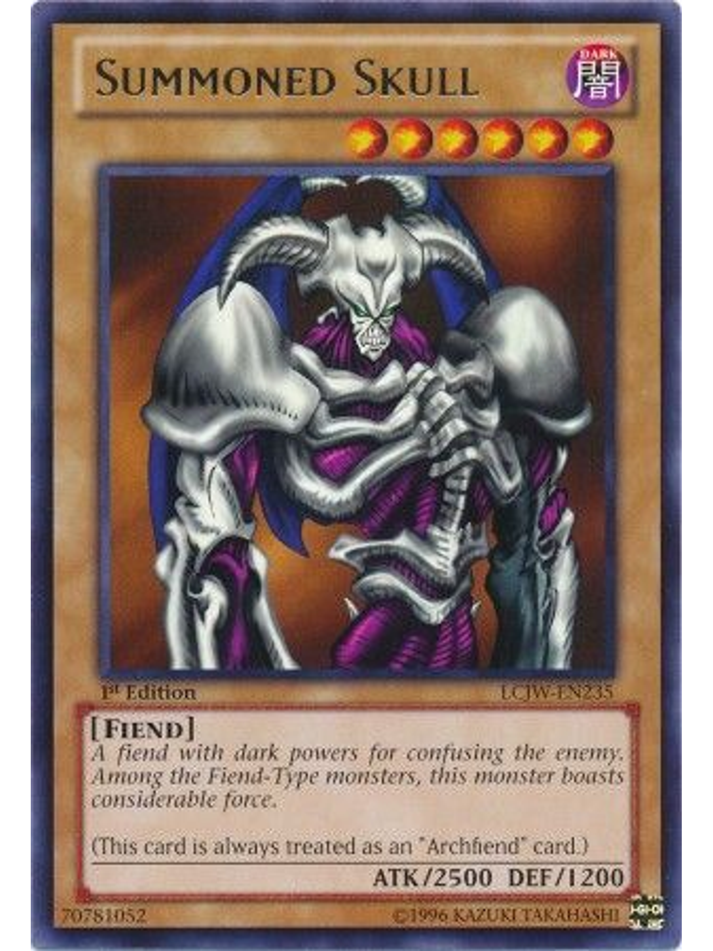 Summoned Skull - LCJW-EN235 - Rare 1