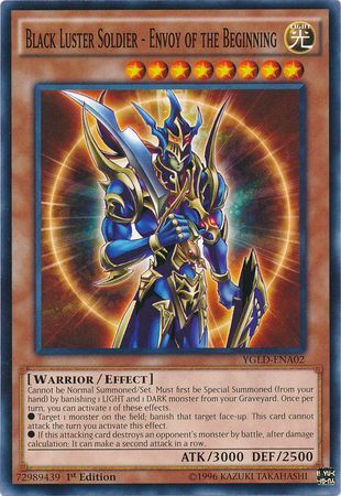 Black Luster Soldier - Envoy of the Beginning - YGLD-ENA02 - Common 1st Edition