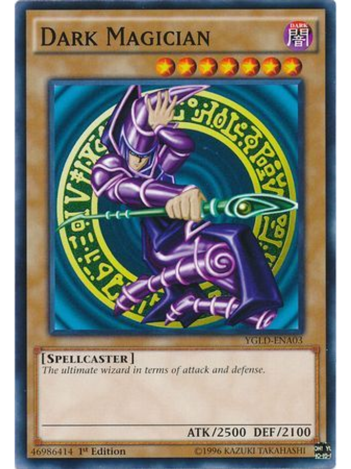 Dark Magician - YGLD-ENA03 - Common 1st Edition 1