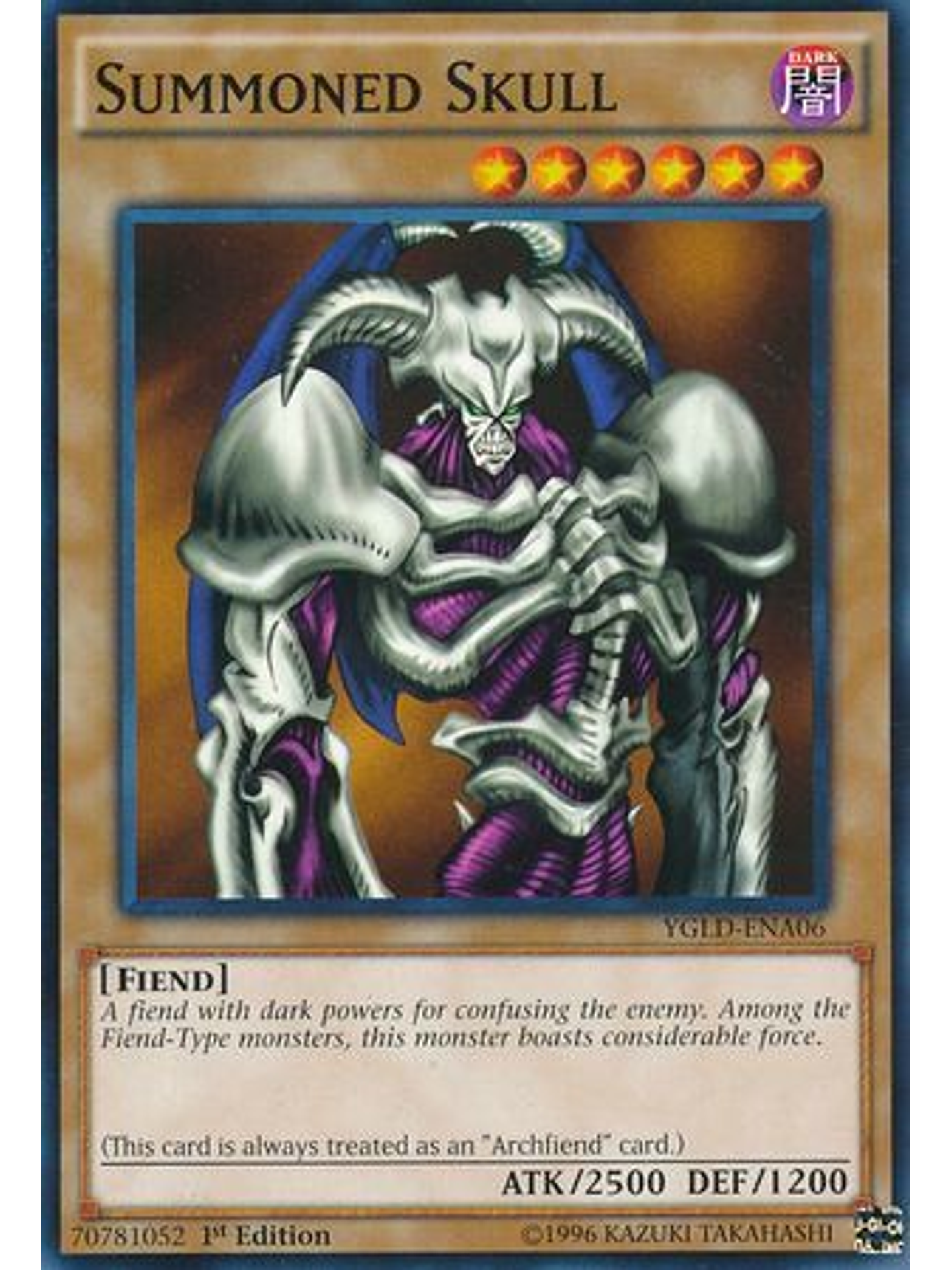 Summoned Skull - YGLD-ENA06 - Common 1st Edition 1