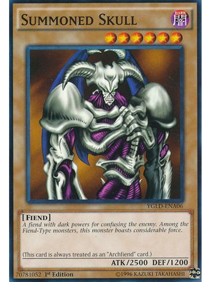 Summoned Skull - YGLD-ENA06 - Common 1st Edition 1