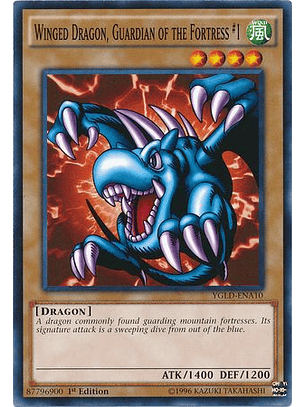 Winged Dragon, Guardian of the Fortress #1 - YGLD-ENA10 - Common 1st Edition