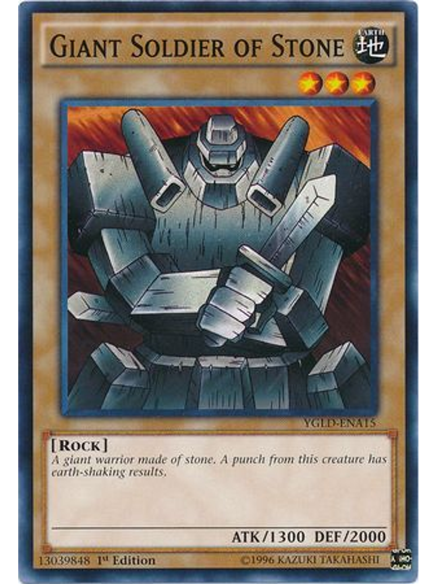 Giant Soldier of Stone - YGLD-ENA15 - Common 1st Edition 1