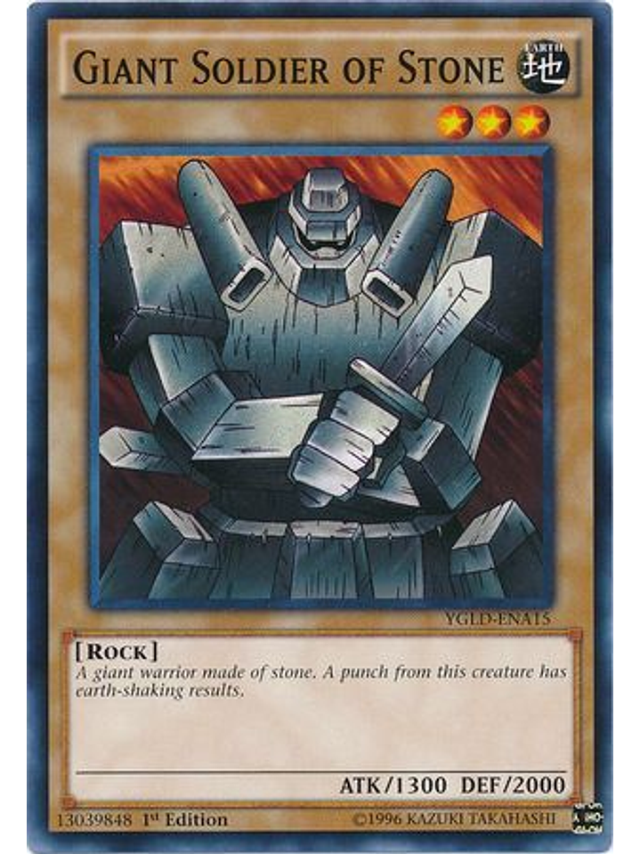 Giant Soldier of Stone - YGLD-ENA15 - Common 1st Edition 1