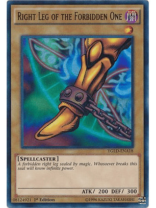 Right Leg of the Forbidden One - YGLD-ENA18 - Ultra Rare 1st Edition